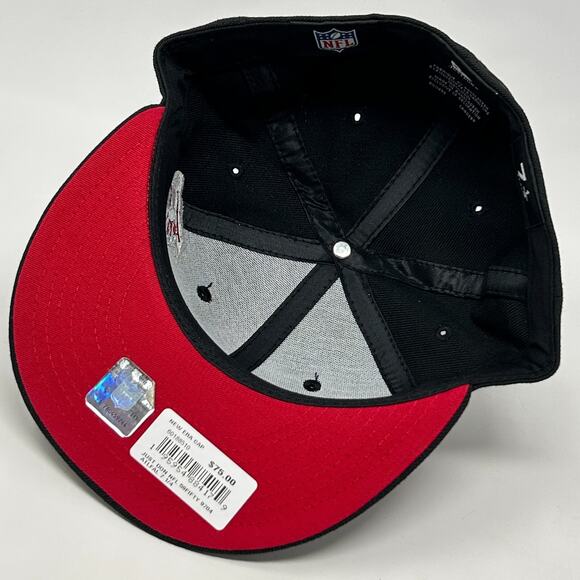 Atlanta Falcons Wool Baseball Hat Cap Fitted 7 1/4 New Era x Just Don NFL Black - Picture 6 of 11
